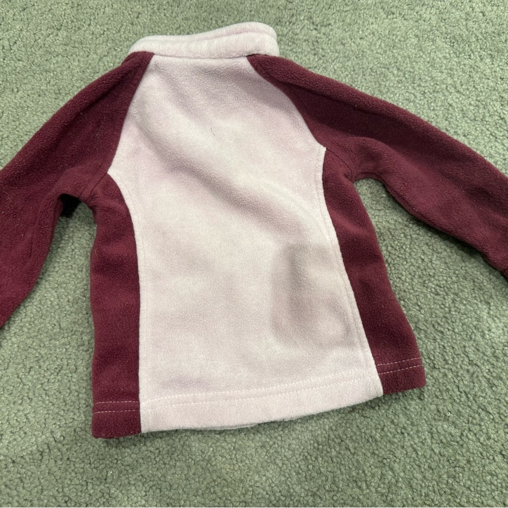 Columbia Lavender and Burgundy Fleece Jacket